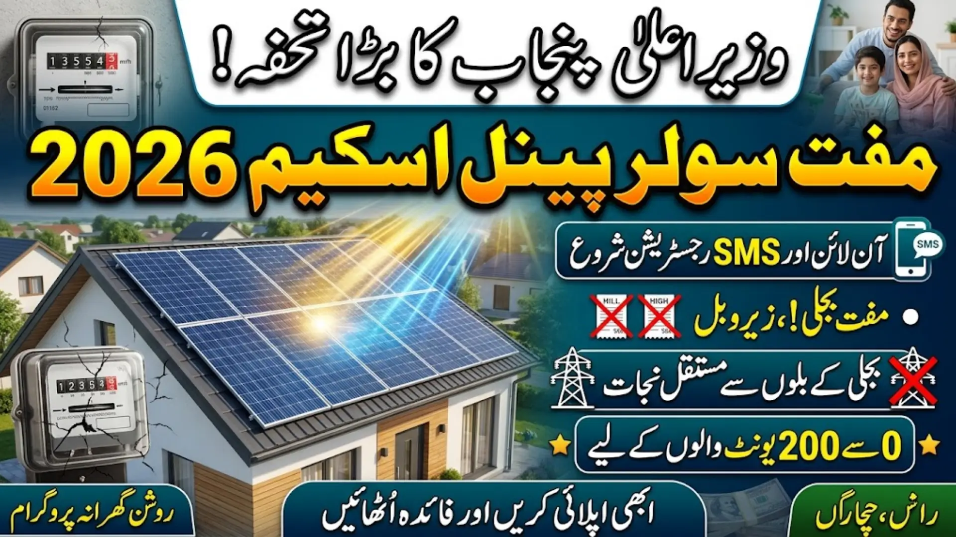 CM Punjab Solar Panel Scheme Online Apply 2026 For Free Electricity
